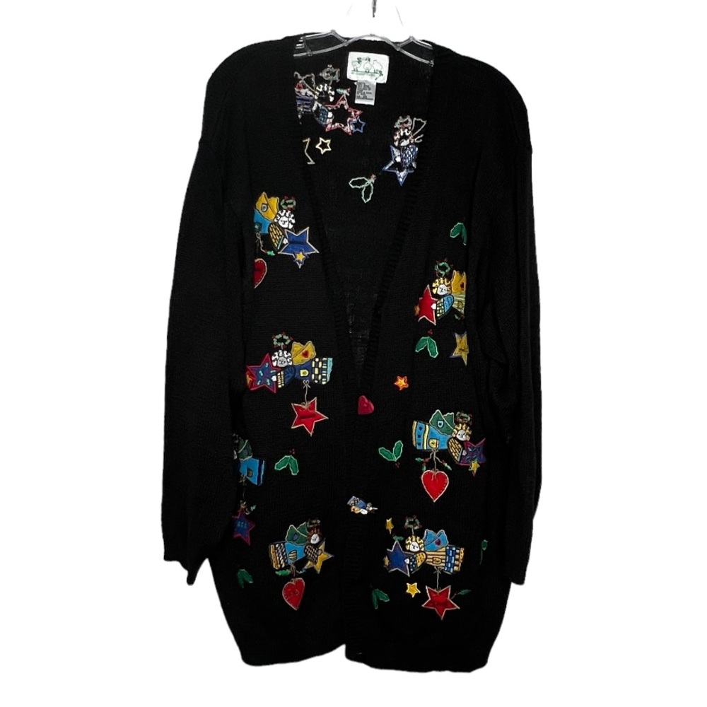 Vintage Quacker Factory Christmas Cardigan Sweater